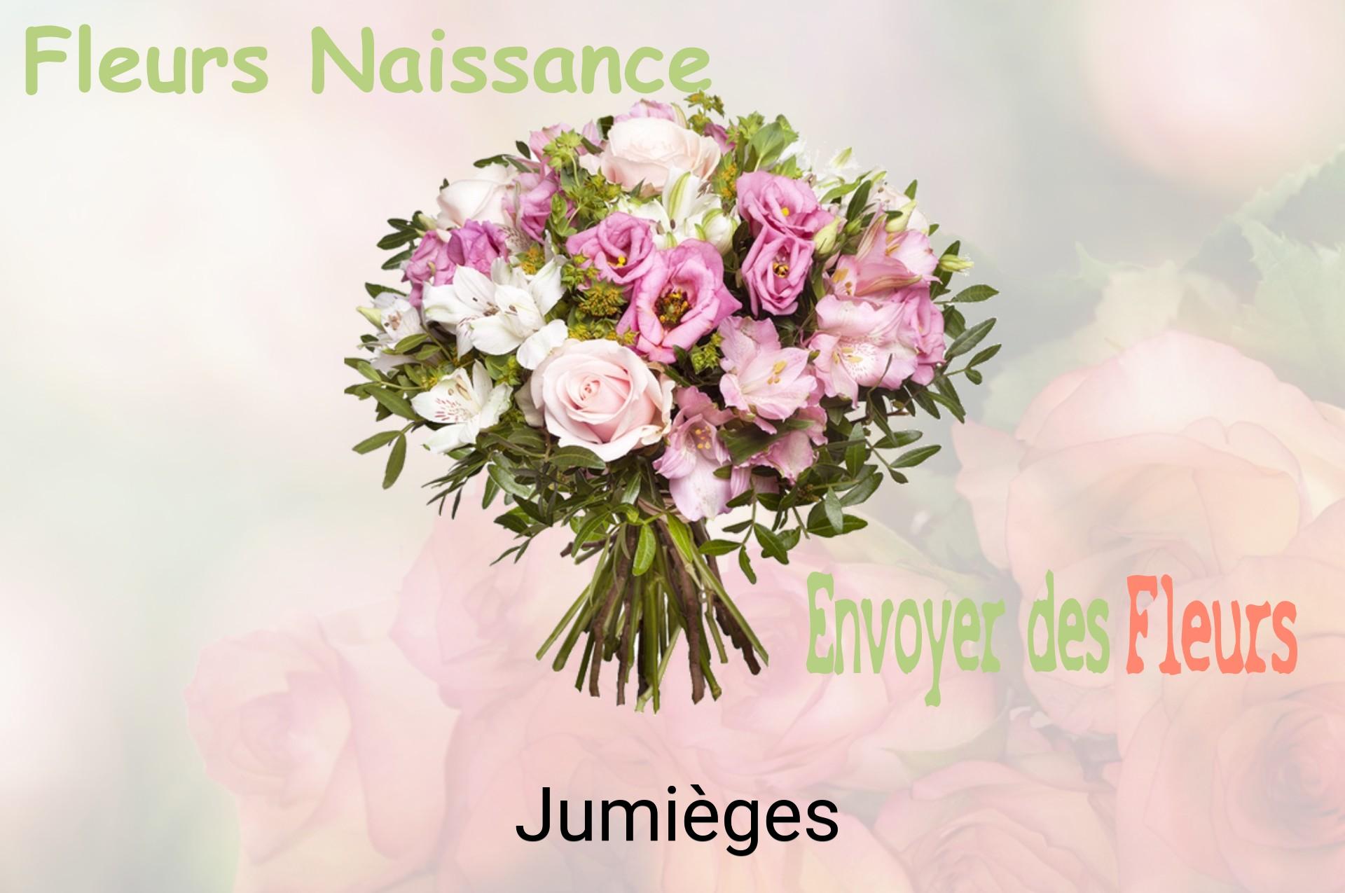 Bouquet de fleurs de naissance livré à Jumièges