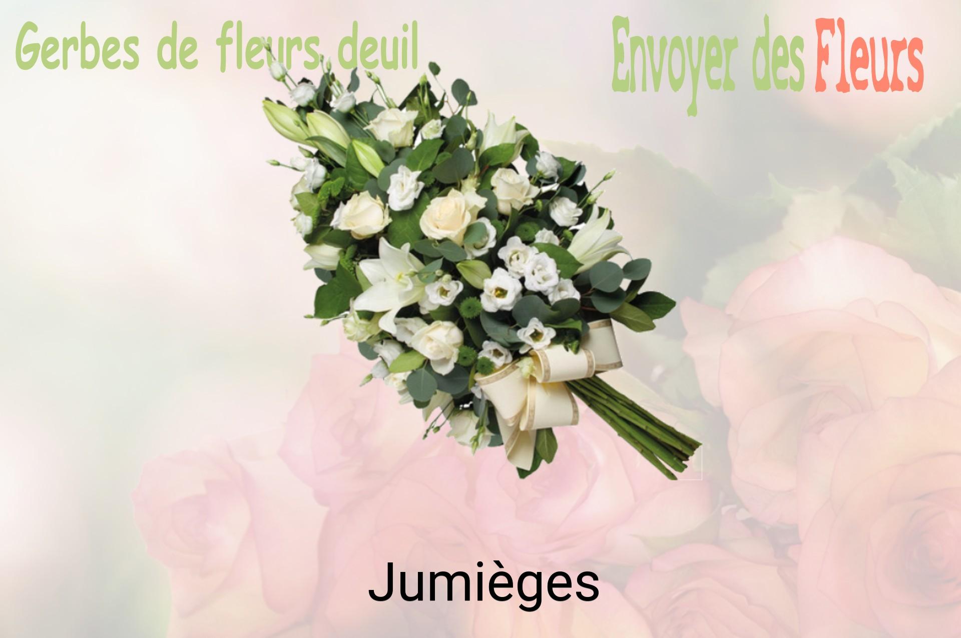Gerbe de fleurs de deuil livrée à Jumièges